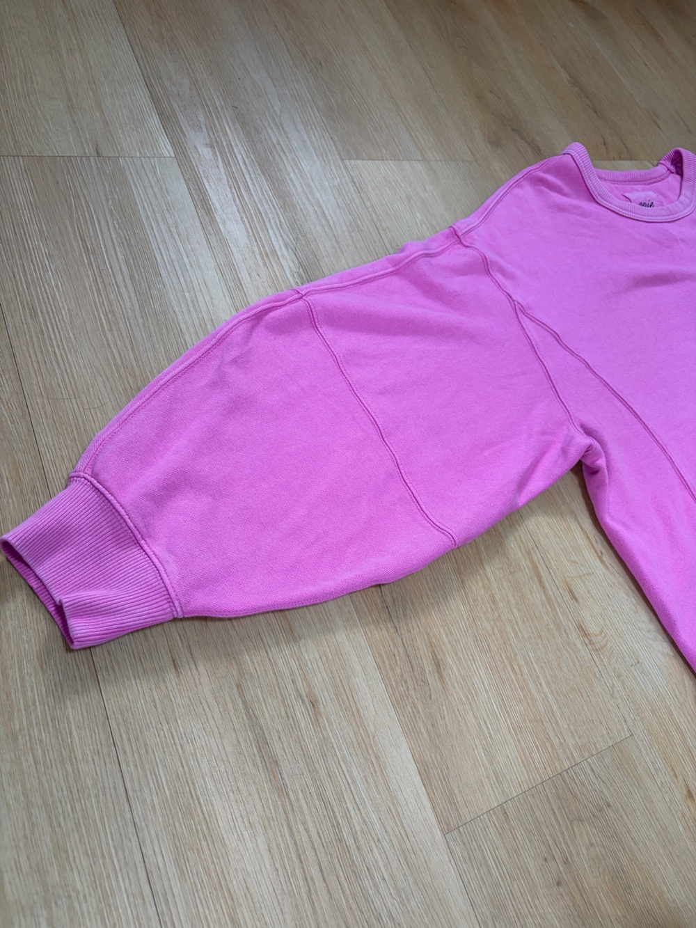 aerie Oversized Crewneck Sweatshirt in Pink - Picture 8 of 10
